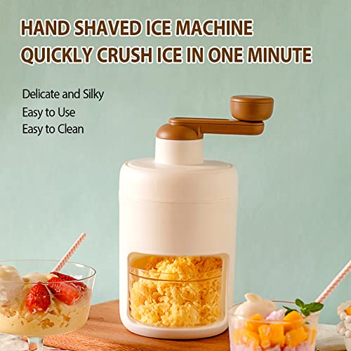 Image of Manual Ice Crusher Rotary Cocktails Slush Machine Ice Cube Crusher with Ice Cube Trays for Bar Kitchen Iced Drinking Accessories