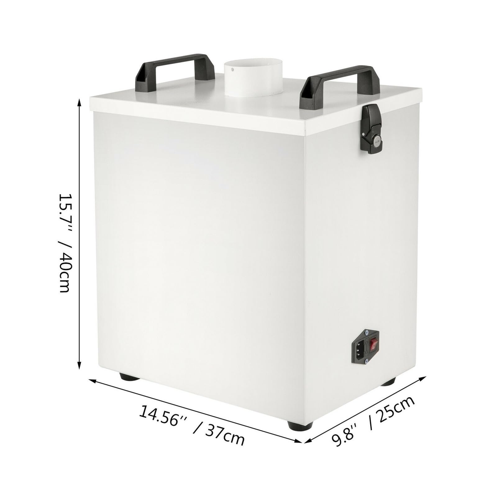 Estrattore di fumi purificatore d'aria da 80 W, 180 m³/h, a basso rumore, for la rimozione serrande metalliche for macchine for incisione CNC CO2 Per uso fai da te