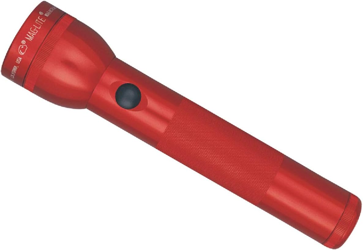 2 Cell D Maglite Red Heavy Duty Flashlight Model S2D036