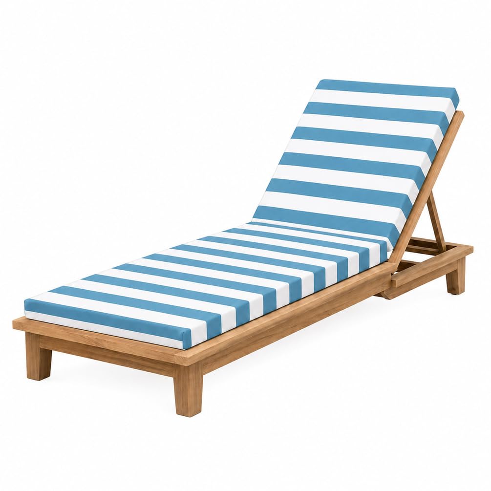 PTKG Sunlounger Cushion Waterproof Comfort Deck Chair Cushions