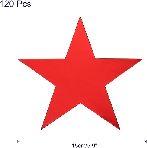 Miniatura 2 de MECCANIXITY Recortes de papel de cinco estrellas de confeti para fiesta de cumpleaños, aula, boda, tablón de anuncios, decoración de pared, 5.9