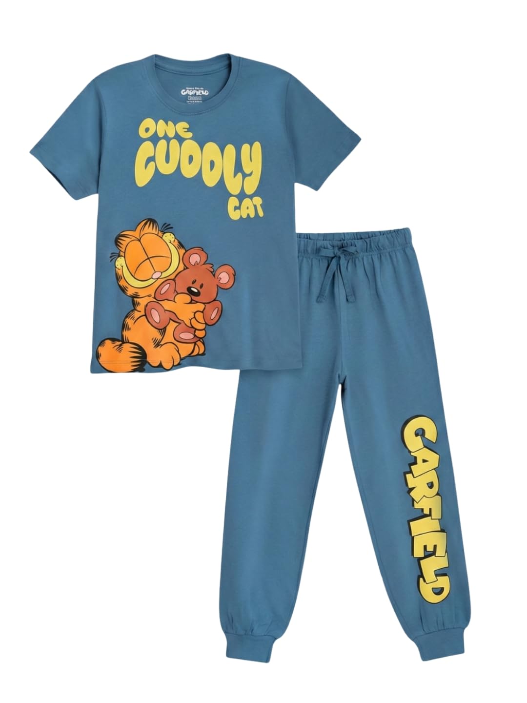 Nap Chief Kids Official Cartoon Characters Half Sleeves Cotton Night Suit for Boys & Girls, Tshirt & Pyjama Set for Sleepwear