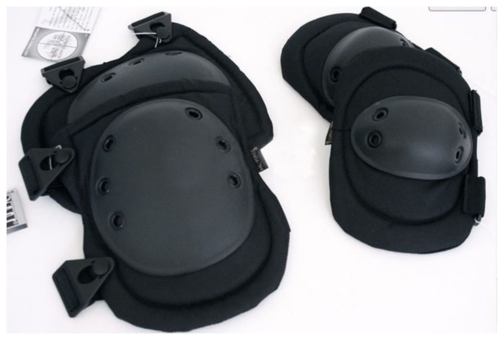 Knieschoner Uns Armee Jagd Taktische Knie & Eblow Pads Military Airsoft Sport Paintball Tactical Knie Pad Ellbogen Pads Volleyball Knieschoner (Color : Black, Size : Free Size)