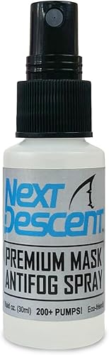 Next Descent Máscara de desempañamiento Spray antivaho para máscara de buceo, gafas de natación, esnórquelbuceo