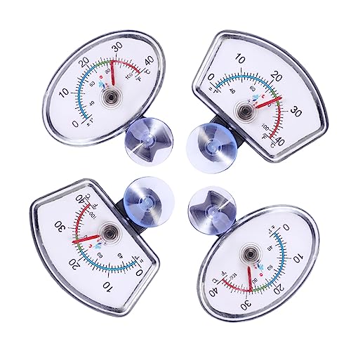 BESPORTBLE 4pcs Fish Tank Thermometer Aquarium Patch Thermometer for Water Easy-to-Read