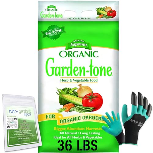 Fertilizante orgánico Garden-Tone 36 lb con kit de jardín miniatura 1