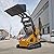 Mini Track Skid Steer Loader with Bucket, Hydraulic Compact Loader for Construction and Landscaping, Multipurpose Mini Excavator Loader for Material Handling and Excavation