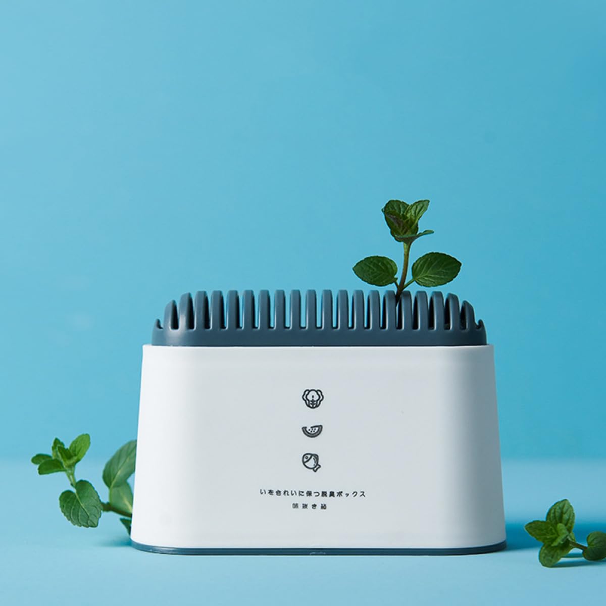 Housoutil Estuche de Carbón Activado para Refrigerador y Congelador, Set de 2 Cajas Reutilizables de Polipropileno, Elimina Olores y Conserva Frescura en Alimentos y Espacios Interiores