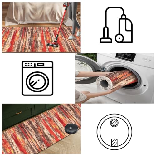 Alfombra de pasillo de 40 x 250 cm lavable y antideslizante para entrada o cocina 7