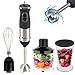 MasterPro Foodies | Stabmixer mit 400 W | Pürierstab mit Edelstahlklingen | Hand Mixer mit 2 Geschwindigkeiten | Küchenutensilien | Inklusive Zubehör