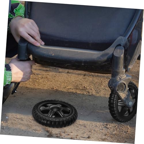 Hohopeti 2個 ショッピングカート用耐荷重プラスチック製キャスター 安定構造設計で荷物運搬時の揺れ防止 簡単取付け取り外し可能 台車交換