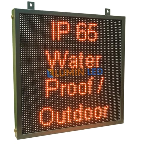 Image of Multicolor Scrolling Display / P10 Scrolling Display LED Display Board with Wi-Fi - Mobile App /pc (2'1 inch FT X 2'1 inch FT)