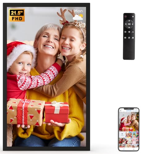 Largedigitalpictureframe215inchsmartphotoframe245gwifipictureframesupportssmartphonescreenmirroringeasytosharephotosviaappemaillightsensorbestgiftsforgrandparents Urban Country Home Decor Large digital picture frame 215 inch smart photo frame 24 5g wifi picture frame supports smartphone screen mirroring easy to share photos via app email light sensor best gifts for grandparents urban country home decor