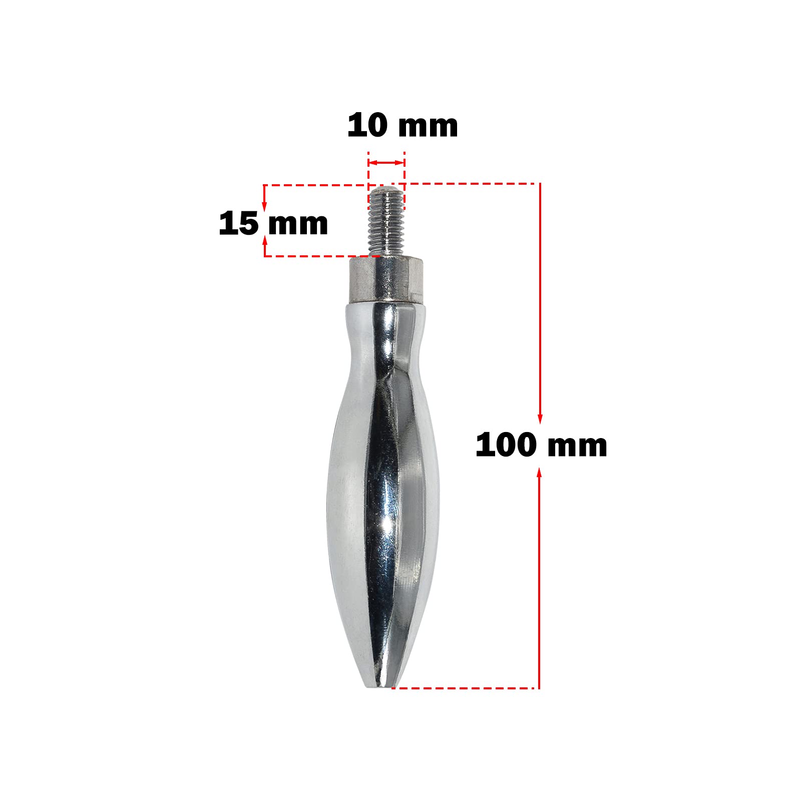 Flyshop M10 X 15mm Threaded Screw Knob - Metal Revolving Handle For Machine Tools - View #10