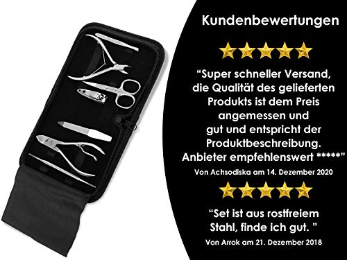 manicure Pedicure etui set met nageltang nagelhautzange Clipper en Nagelvijl uit solingen - Image 8