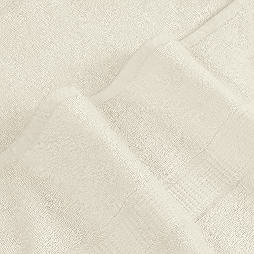 Image of Utopia Towels Jumbo Bath Sheets, 2 Pack, 35x70 in, 600 GSM Cotton, Ivory | Extra Large Ring Spun Cotton Bath Sheets - Soft, Plush, Quick-Drying, Highly Absorbent, Great for Everyday Use