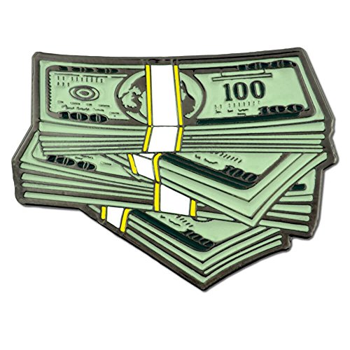 PinMart's Stack of 100 Dollar Bills Money Trendy Enamel Lapel Pin – 1 Piece