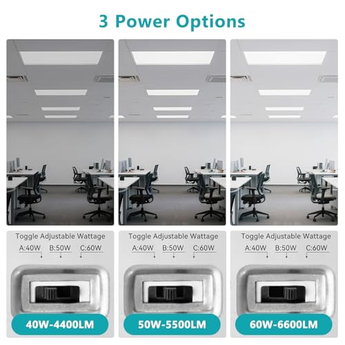 Image of 2x4 LED Flat Panel Light 24 Pack 60W 6600LM 100-277V ETL