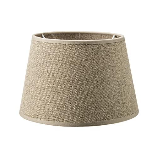 Home Sweet Home Abat-jour en tissu - D.20/15 x H.13 cm - Taupe - E27/E14 - pour applique, lampe de table et suspension