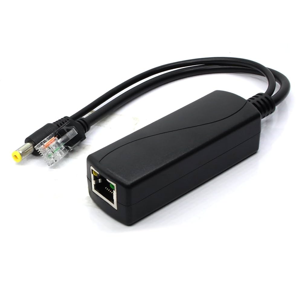 ANVISION 2パックアクティブ12V PoEスプリッタアダプタインジェクタ、IEEE 802.3af準拠10 / 100Mbps、IPカメラワイヤレスAP VoIP電話用DC 12V出 z2zed1b Amazon | ANVISION 2パックアクティブ12V PoEスプリッタアダプタ