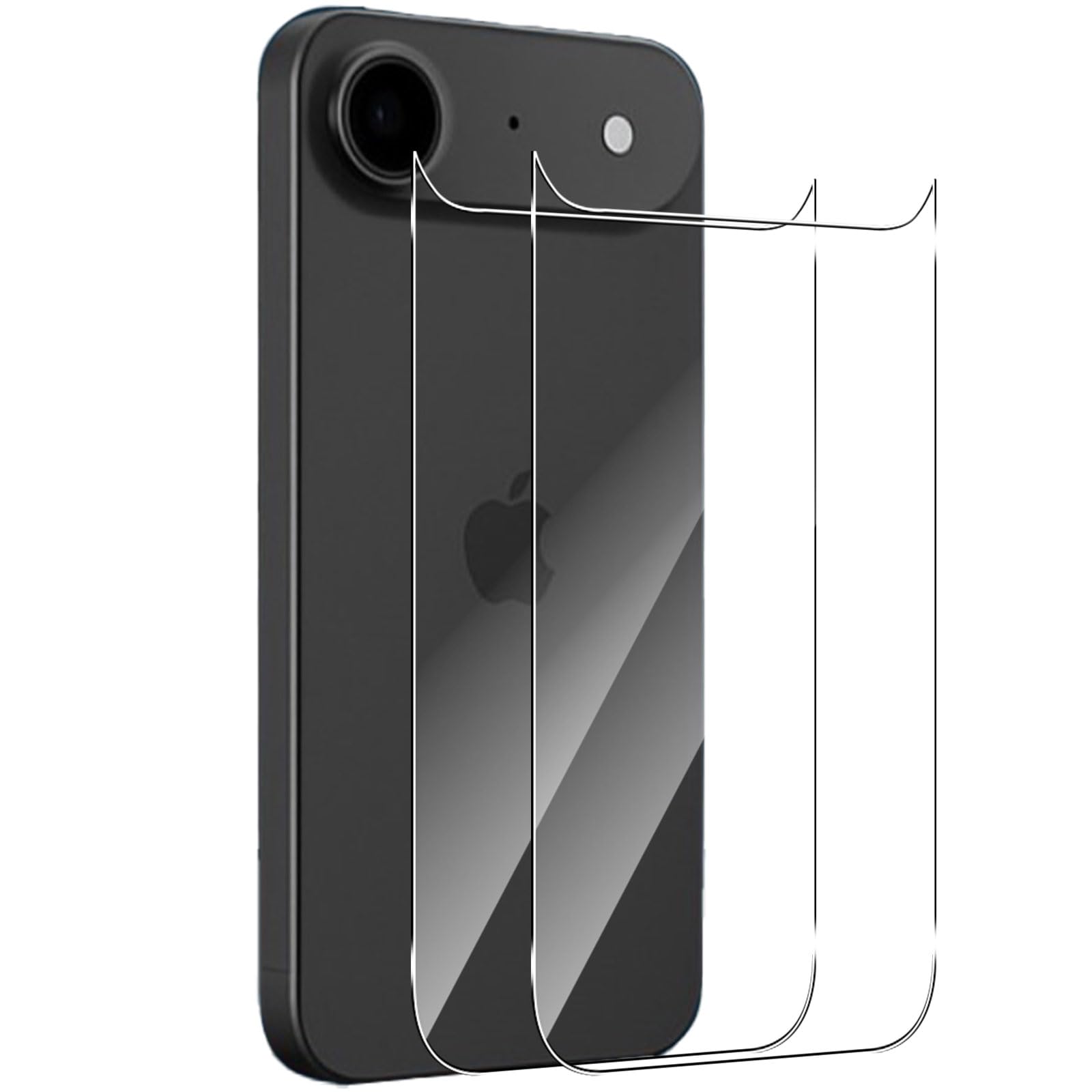 For iPhone 17 Air/iPhone Air 背面ガラスフィルム Mosasa 背面フィルム 保護フィルム 衝撃吸収 9H硬度 飛散防止 自動吸着 気泡ゼロ 高透過率 高感度 超高質感