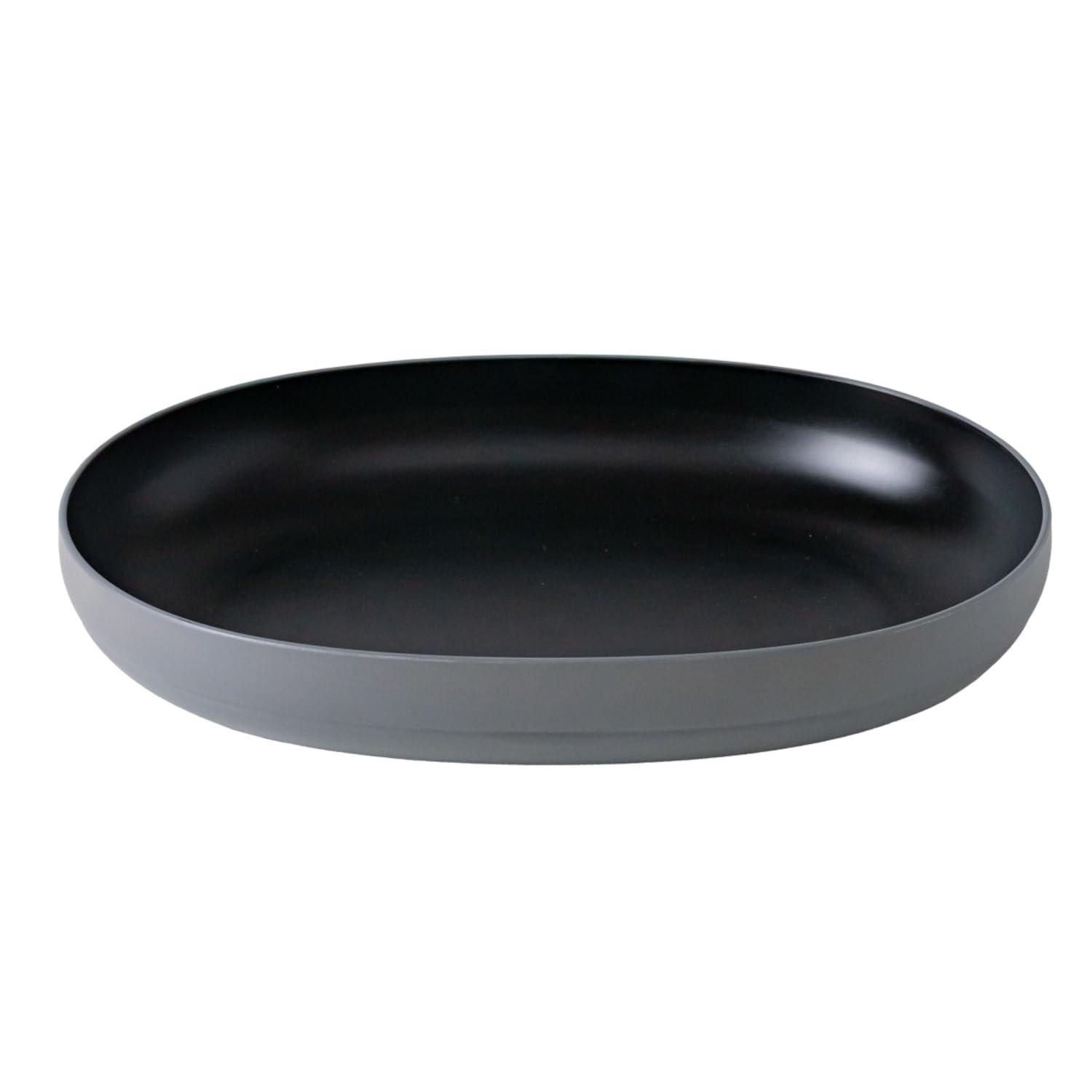 Asahi Koyo Gray Oval Lunch Plate