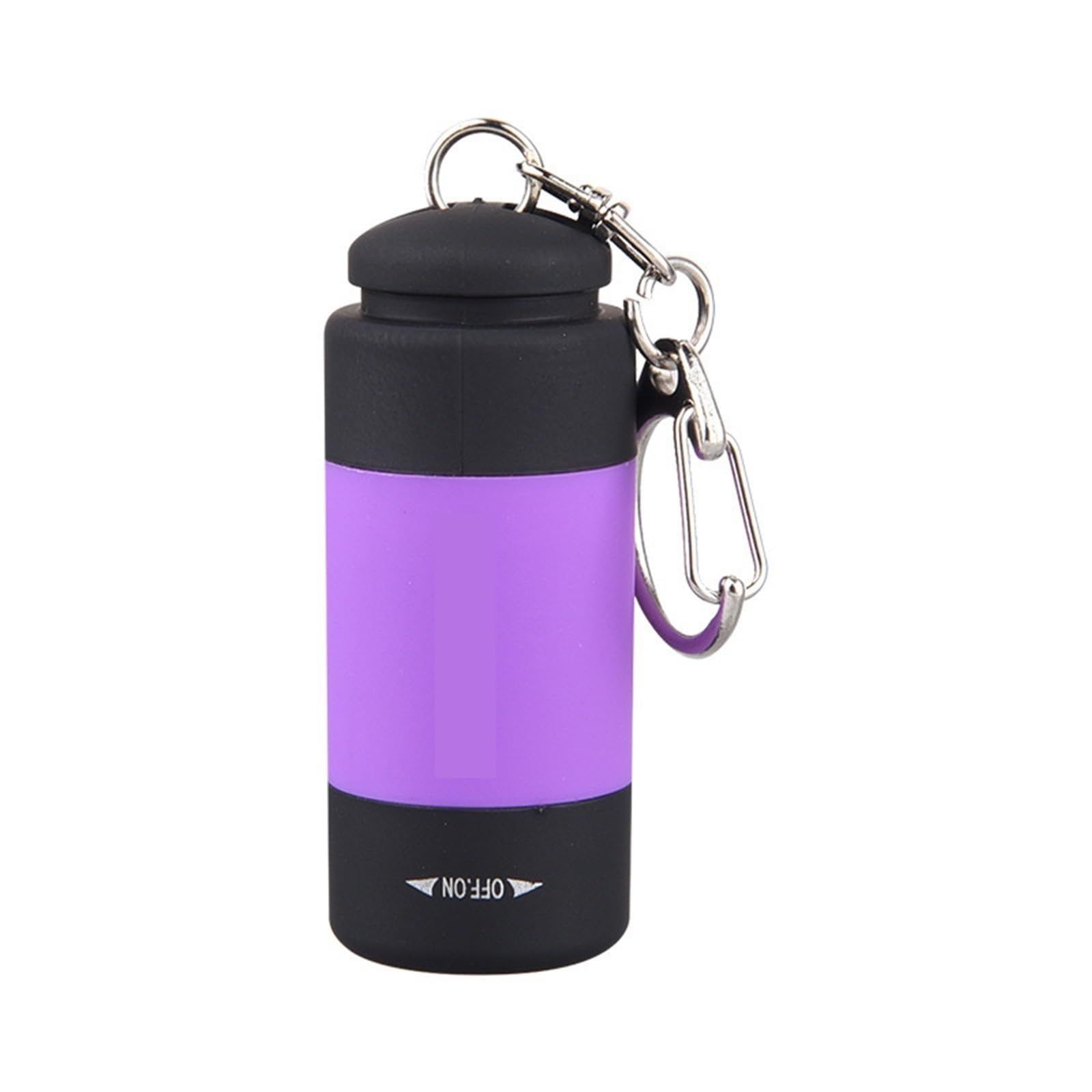 Rechargeable Torch, USB Rechargeable Keychain Flashlight Waterproof Mini LED Torch Light for Emergency for Camping,Hiking(Purple)