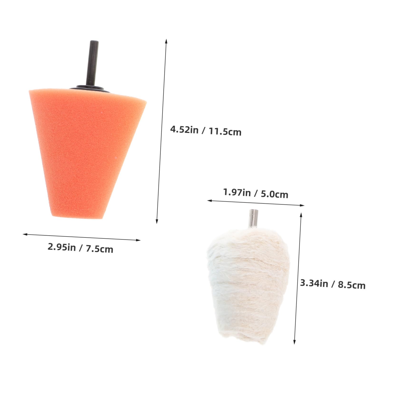 Hemobllo 4pcs Car Buffing Kit Sponge Buffing Pads Polishing Discs for Drill Wheel Cleaning Polishing Tools to Restore Grille Shine and