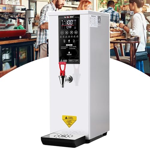 Caldera de agua caliente comercial de 60 litros, panel de control digital, grifo antigoteo para cafetería, oficina, club deportivo y fabricación de café
