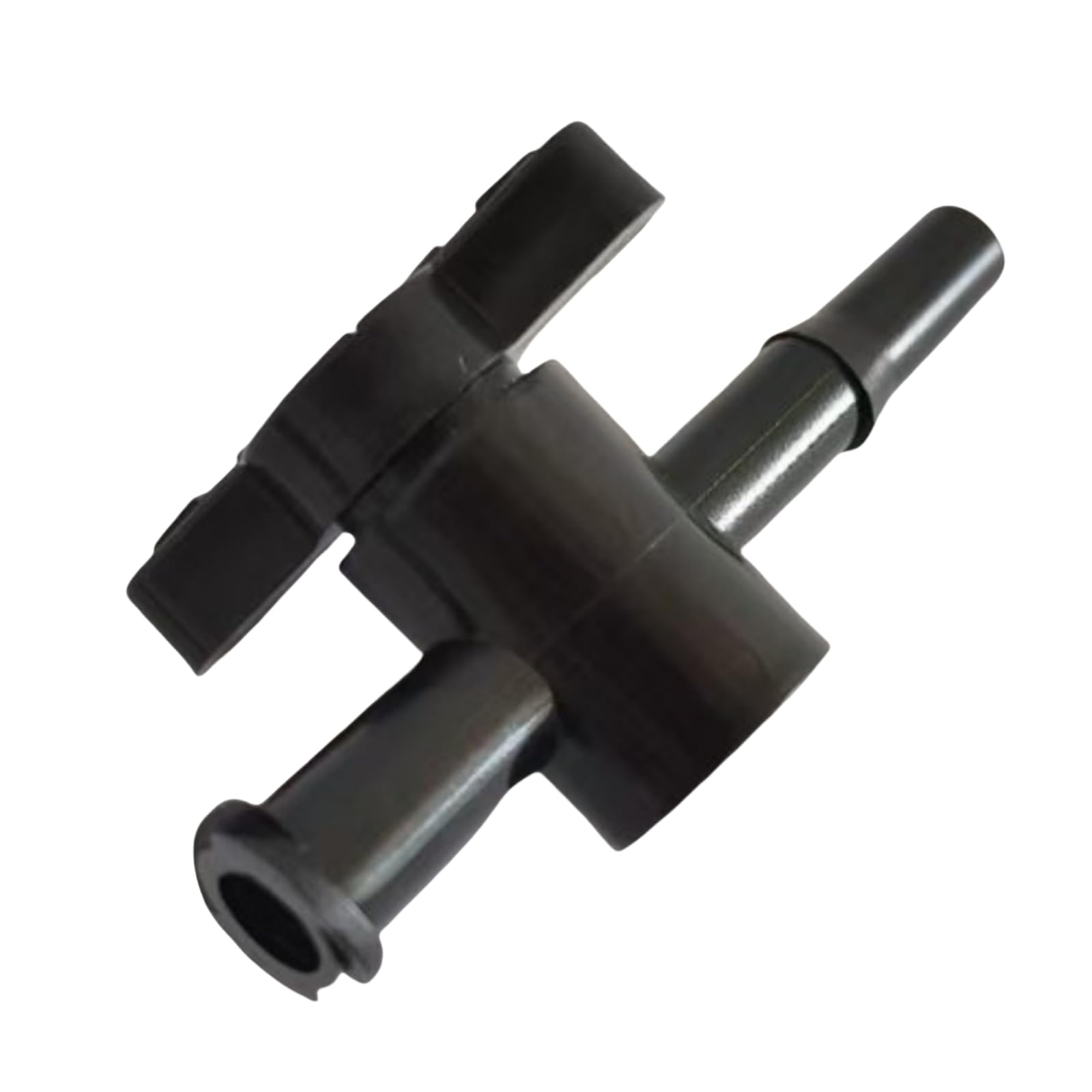 Válvula de llave de paso de 2 vías de 100 piezas-conexiones hembra a púas-llave de paso de plástico duradera for laboratorio,(Black)