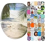 WC Sitz, viele schöne WC Sitze zur Auswahl, hochwertige und stabile Qualität aus Holz (Beach)