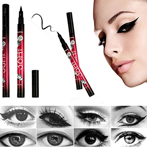 RainBabe Waterproof Precision Liquid Felt Tip Eyeliner Pen (Black)