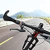 Simpeak Poignées de Guidon de vélo Ergonomique VTT Mountain Bike Cycliste par poignées de Verrouillage Anti-dérapant Ram Corne Bar Guidon Fin - Une Paire (Tout Noir) #5