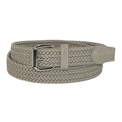 CTM Kids' Elastic Braided Stretch Belt in Navy #TOP12