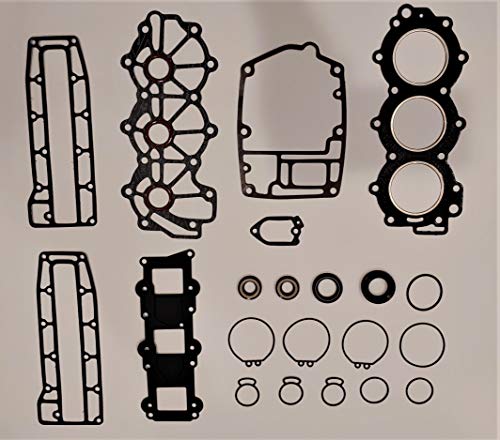 Image of Power Head Gasket Kit for Yamaha Outboard 30 HP 30ELG 30MSHS Replaces Part Number 6J8-W0001-00-00 / 6J8-W0001-01-00 / 6J8-W0001-A1-00 / 6J8-W0001-A2-00