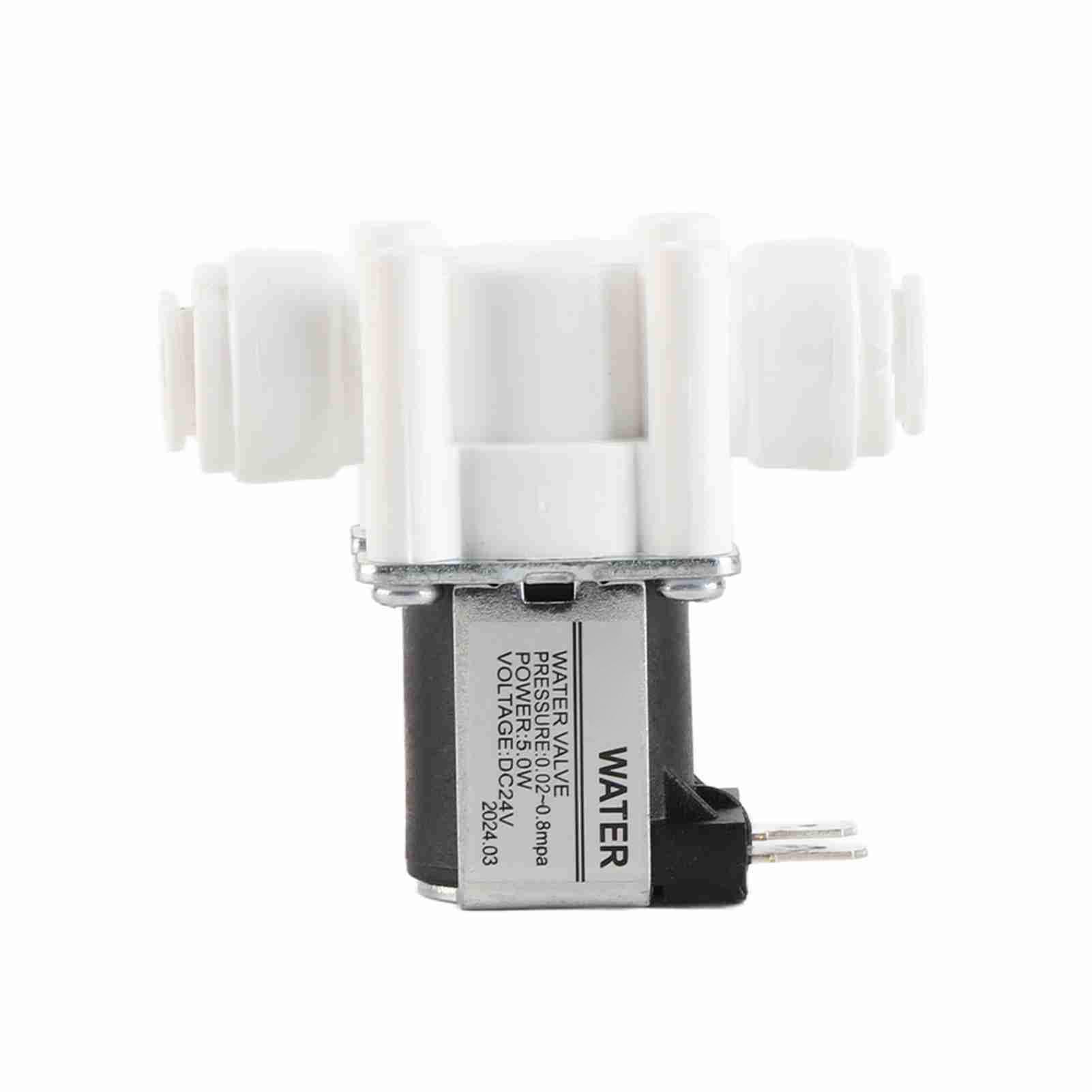 FTVOGUE Elettrovalvola per Ingresso Acqua 24V N/C Purificatore d'acqua 3/8 Accessori Meccanici per Valvole ad Attacco Rapido