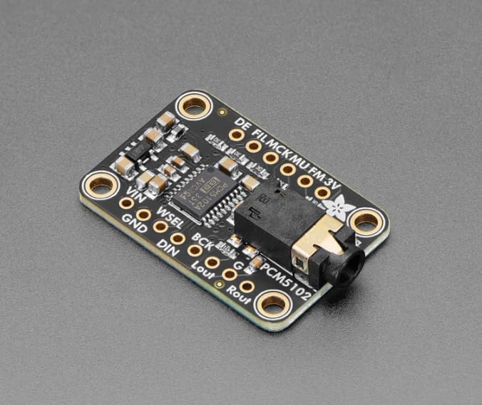 Adafruit PCM5102 I2S DAC with Line Level Output - 112dB SNR - SKU 6250