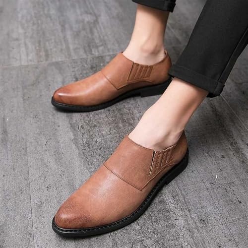 Mens Formal Shoes Non Slip Office Business Italian Suede Leather Evening Slip-on Breathable4