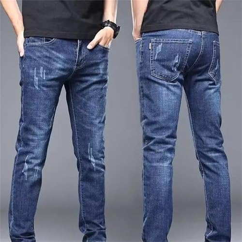 Men's Fashion Jeans – Skinny Narrow Straight Denim Pants, Casual Trousers2