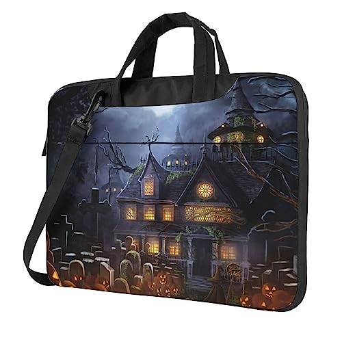 Sac ordinateur hanté étanche à bandoulière pour PC portable 15 pouces