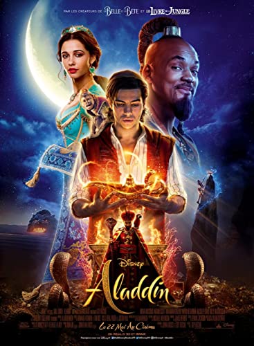 Aladdin 2019 13 R30021 A1 Poster on Canva - Canvas material flat, rolled, no frame (33/24 inch)...
