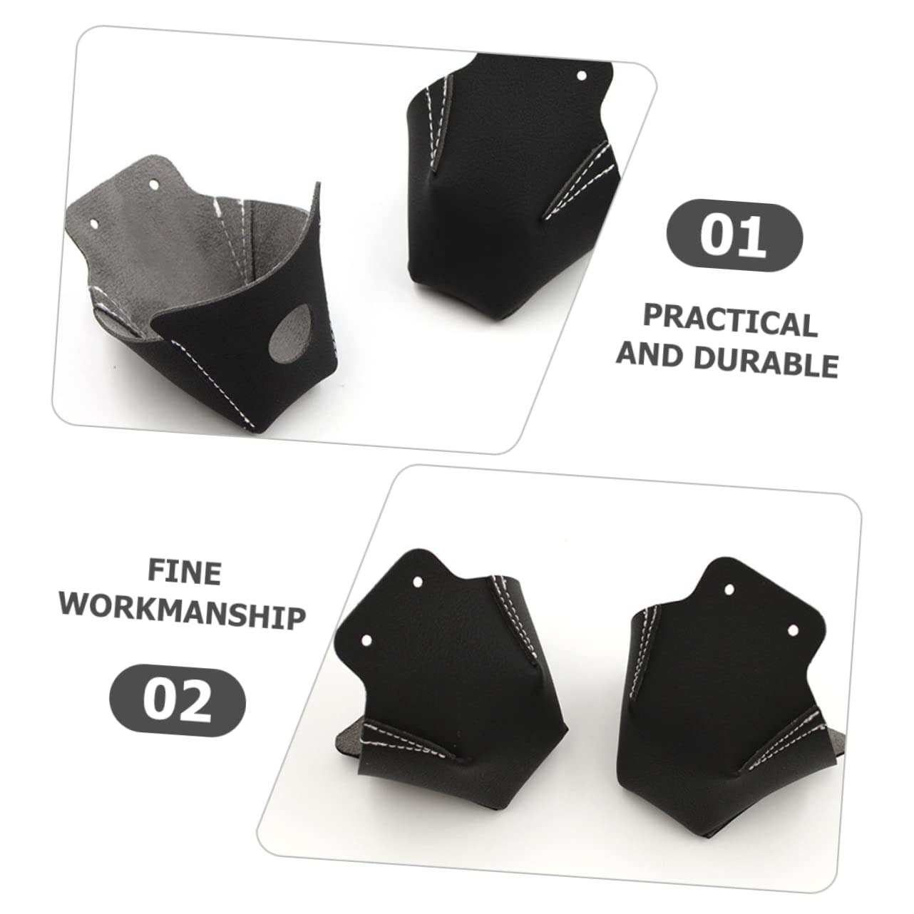 UPKOCH Skate-Zehenschutz Pads Beschützer Schützend Bewachen Zehenschutz Rollschuhe Separator Für Kappen Dein Skates Zehenschutz Tragbarer Zehenschutz Leder Black