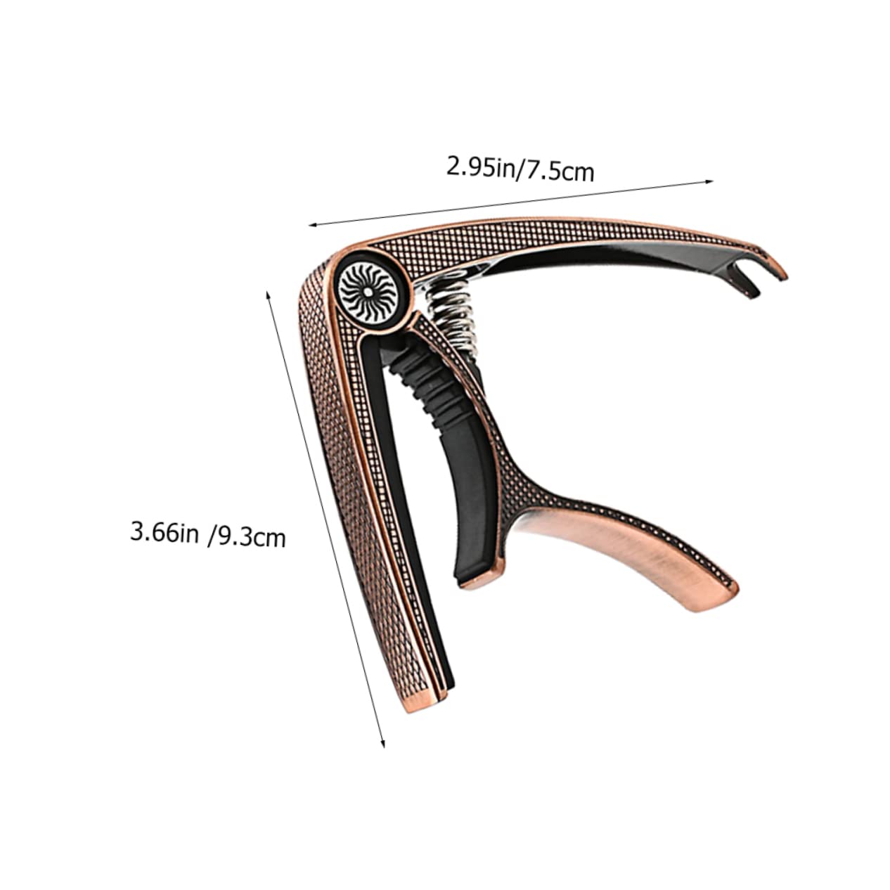 Holibanna Professional Metal Guitar Capo for Electric Acoustic Guitars Durable High Elastic Spring Tuning Accessory Sound Intonation Unique Design for Musicians