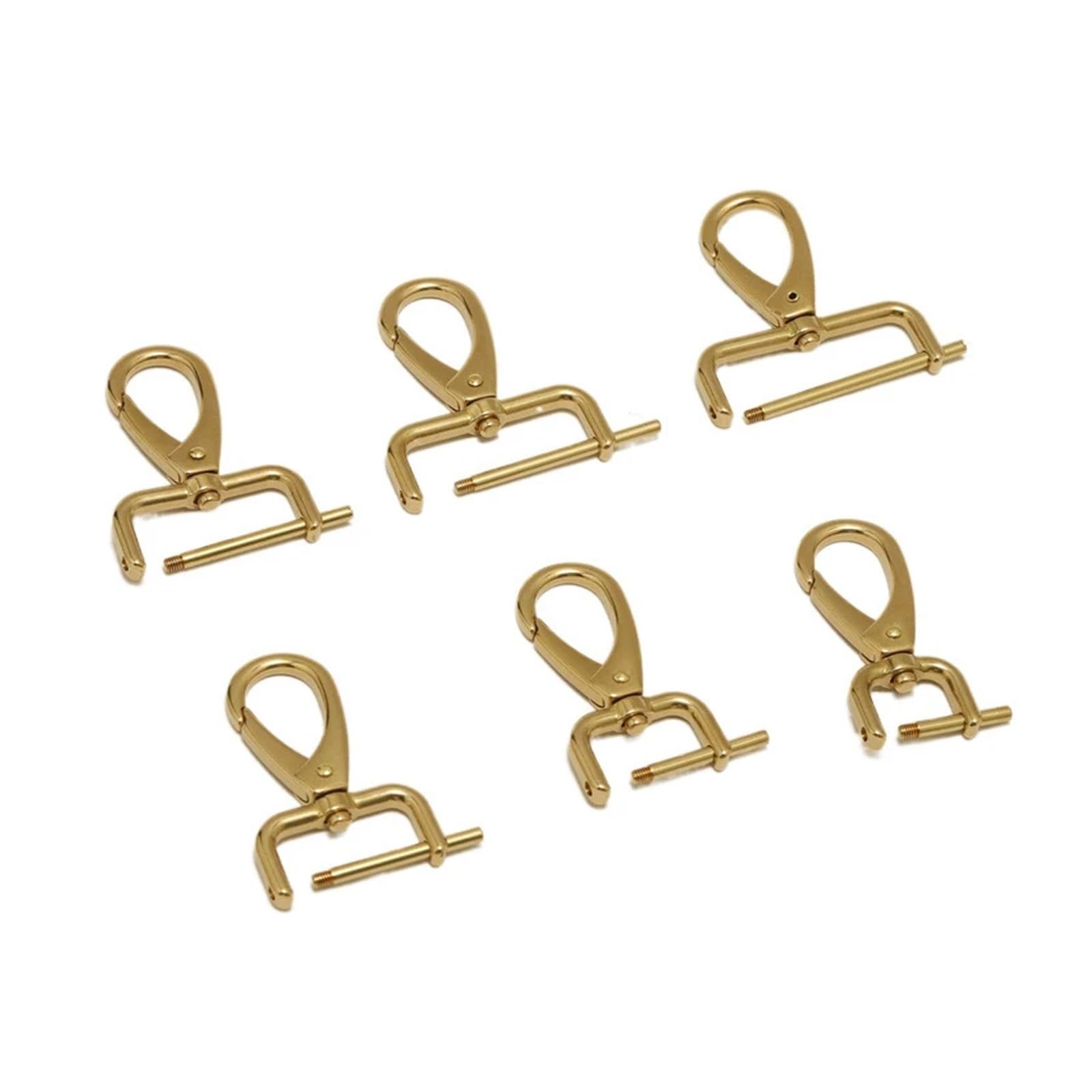 Brass Detachable snap Fastener, Rotary Trigger Clasp Lobster Clasp, Suitable for Leather Craft Bag Accessories(20mm)
