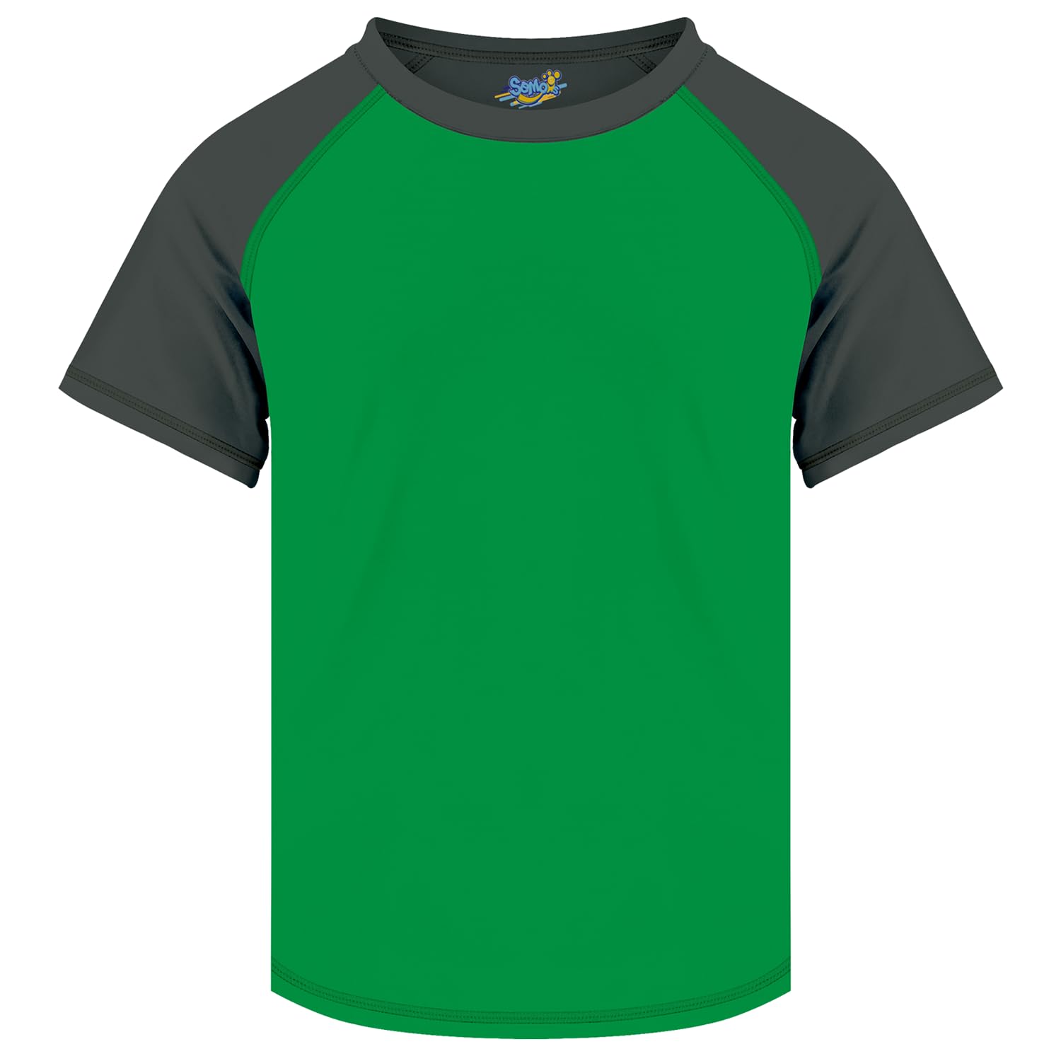 Boys Rash Guard Swim Shirt Baby/Toddler Short Sleeve UPF 50+ Sun Protection SPF Quick Dry Shirt Green Gray 7-8Y