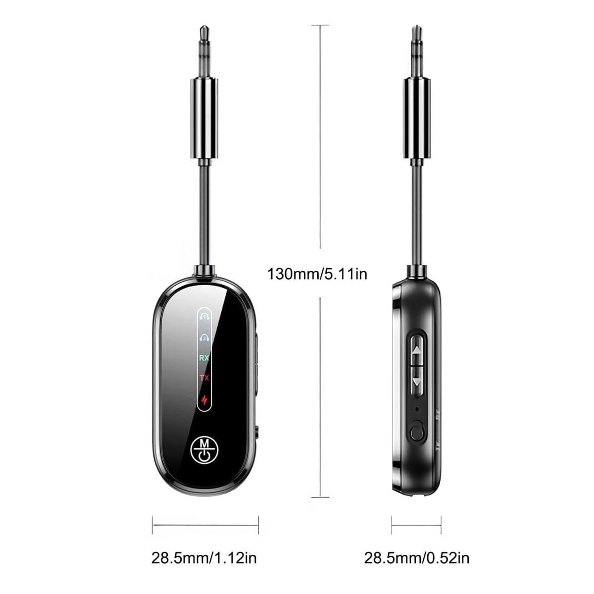 Adattatore Bluetooth per aereo, trasmettitore 2 in 1 Bluetooth wireless per aereo per cuffie TV Dual Link, per PC/auto/palestra/stereo di casa