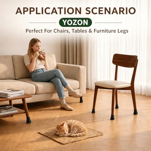 Image of 2023 New Chair Leg Floor Protector Chair Sliders Floor Protector Rubber Chair Leg Protectors for Hardwood Floors Felt Furniture Pads Silicone Caps 32Pack Black Extra Small (Fit:0.5 inch-0.8 inch) | Chair Leg Protectors for Hardwood Floors Anti-Scratch Reduce Noise Black Round Small Fit 1 /2 inch to 15 /16 inch (13~23mm)