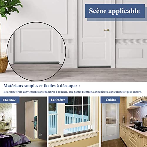 Tochtstopper, tochtstopper, 94 cm, tochtstopper, winddicht en deuropening, bruin - Image 8