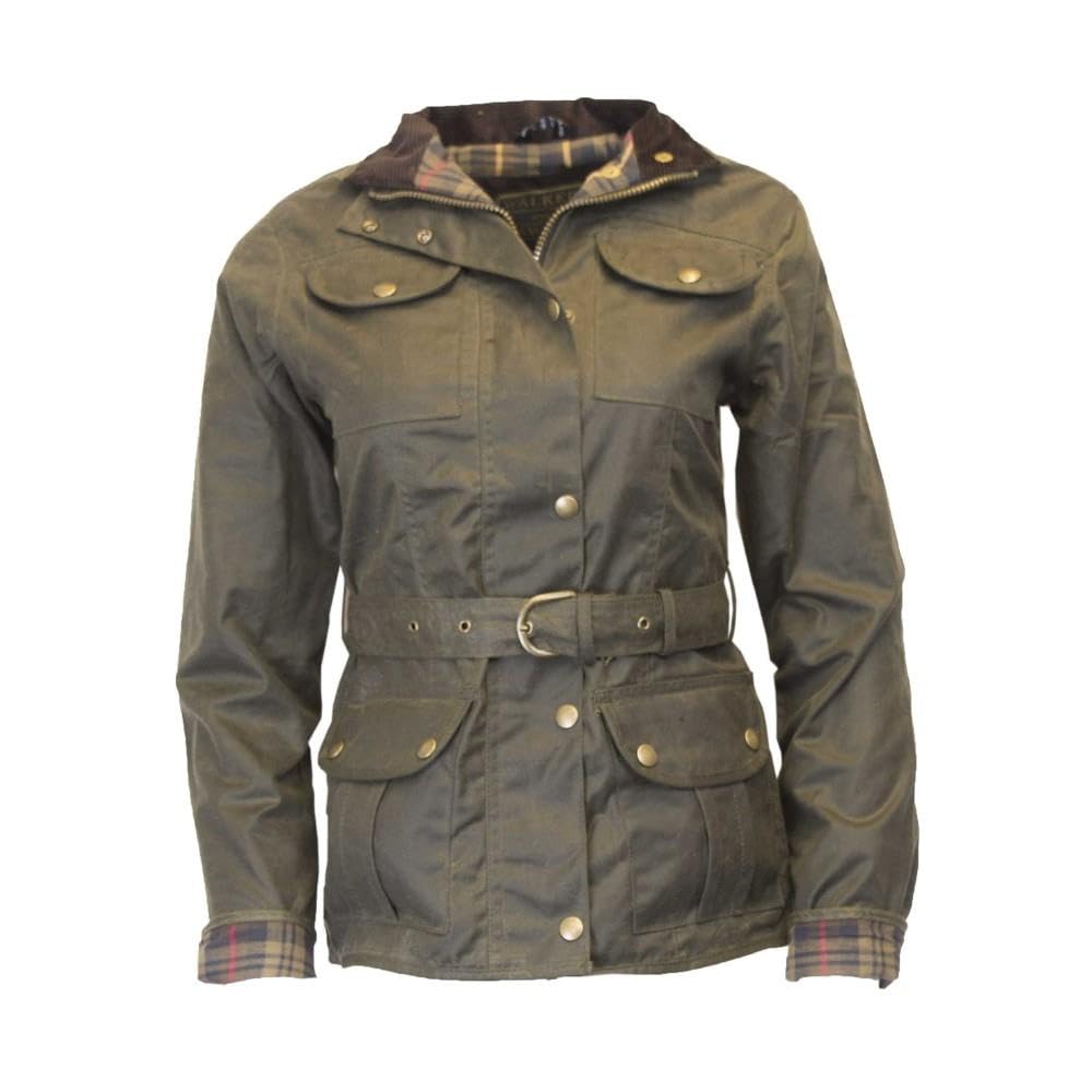 Walker and Hawkes Ladies Wax Florence Motorcycle Jacket