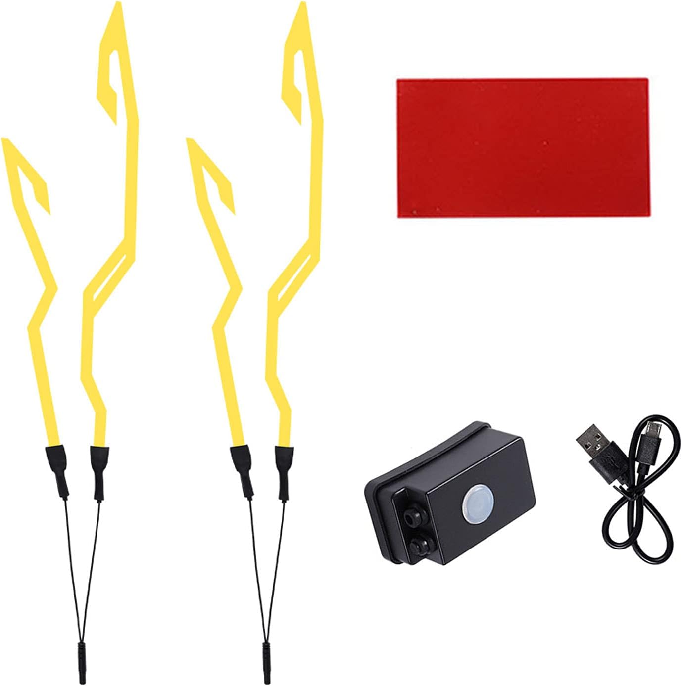 VideoPUP Motorcycle Helmet Light Kit,Waterproof 3 Mode Ride Signal LED Light Night Riding Signal Helmet Light for Motorcycle Bike Helmet,Yellow VideoPUP Motorcycle Helmet Light Kit,Waterproof 3 Mode Ride Signal LED Light Night Riding Signal Helmet Light for Motorcycle Bike Helmet,Yellow